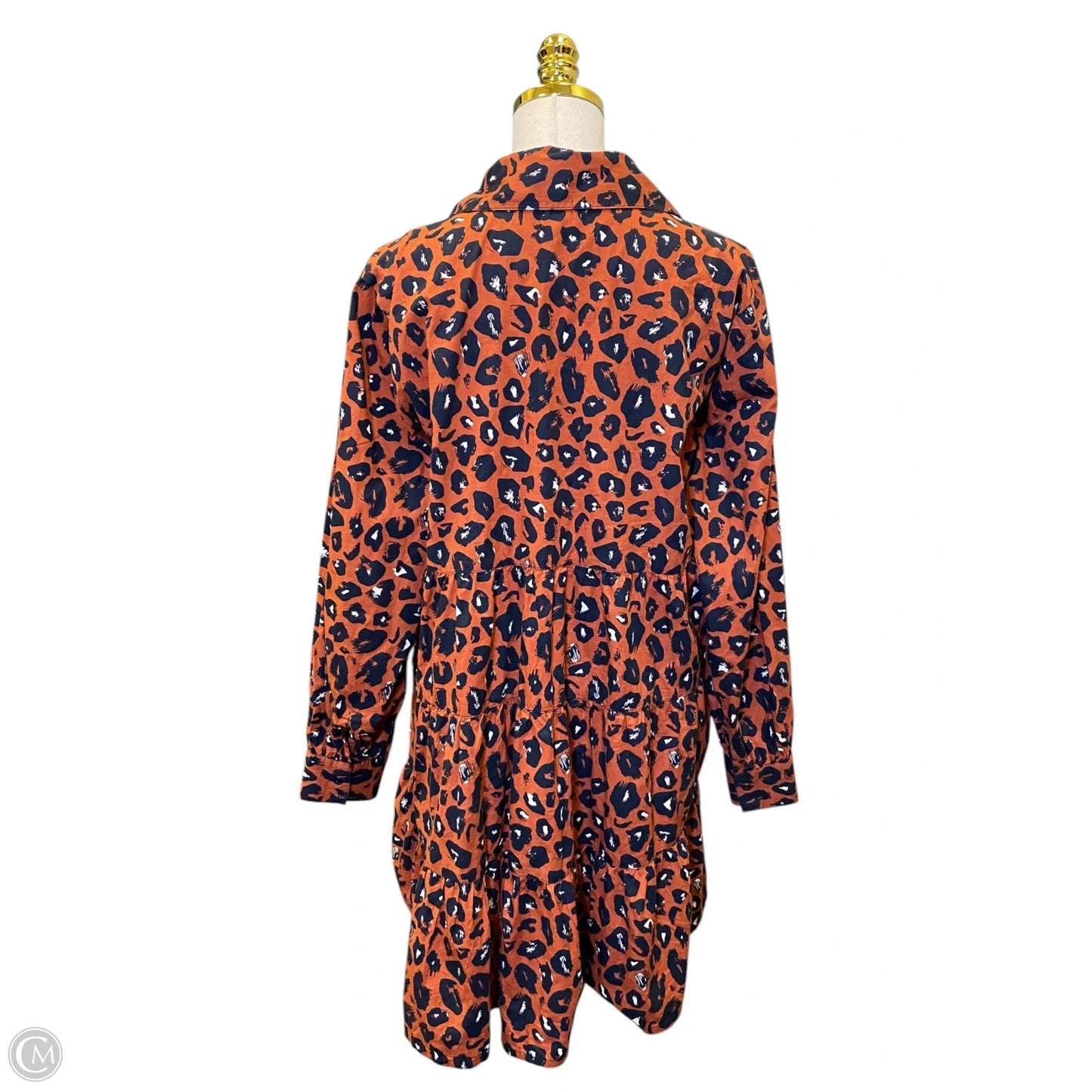 Dress Casual Midi By Mudpie In Blue & Brown, Size: M