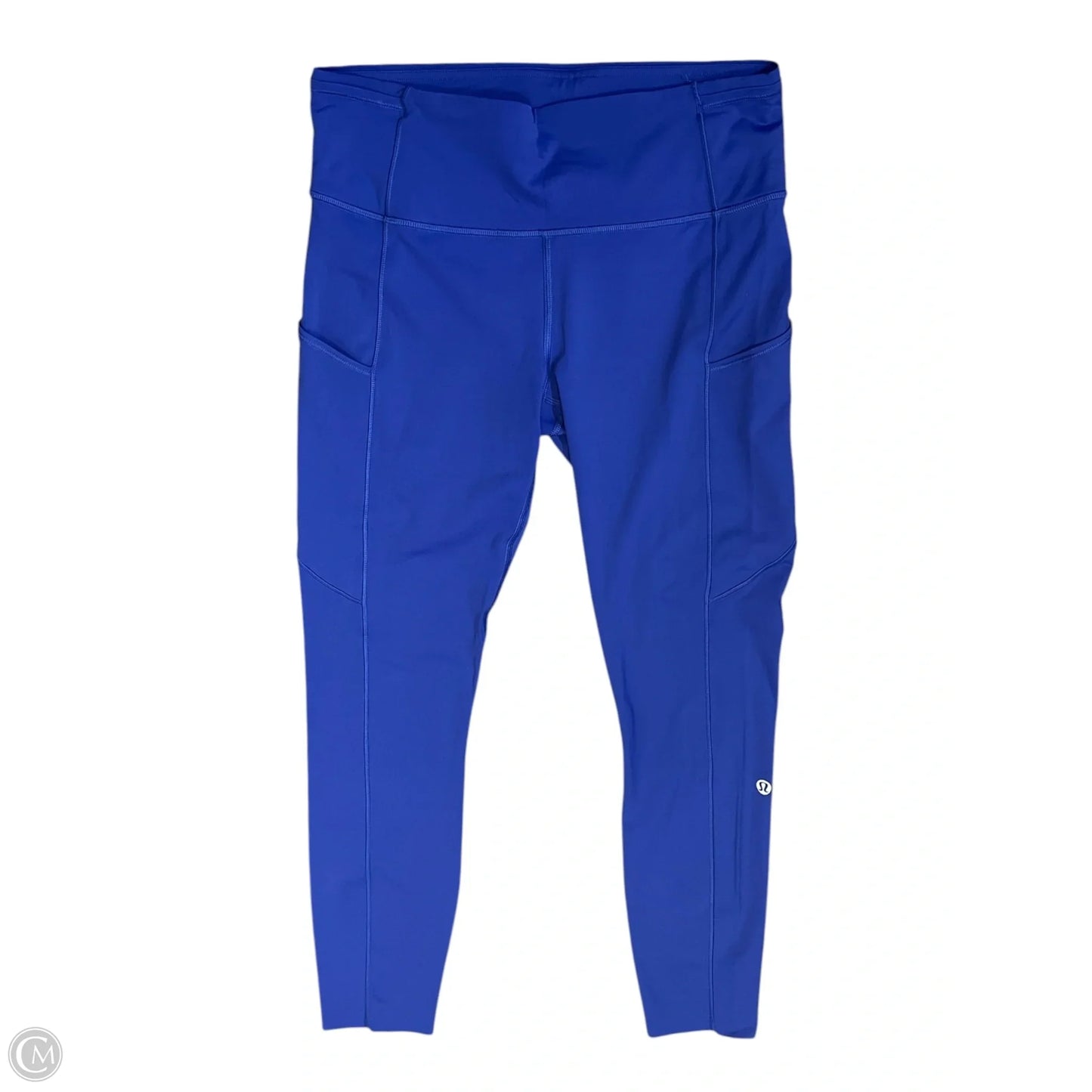 Athletic Leggings Capris By Lululemon In Blue, Size: M