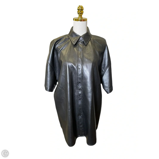 Jacket Leather By Babaton In Black, Size: L