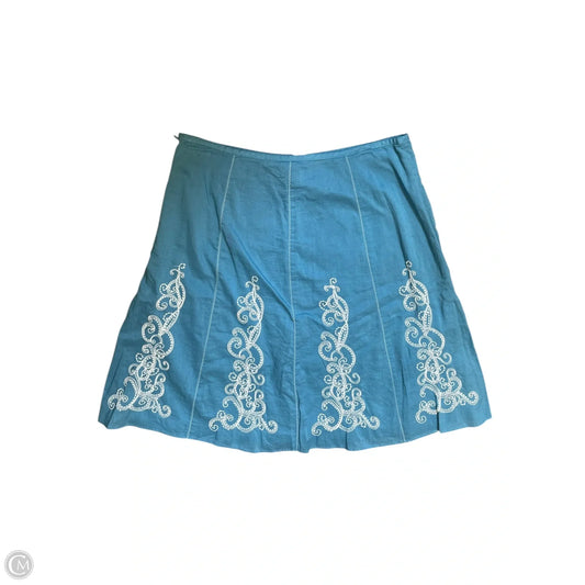 Skirt Midi By Ann Taylor In Blue, Size: 4