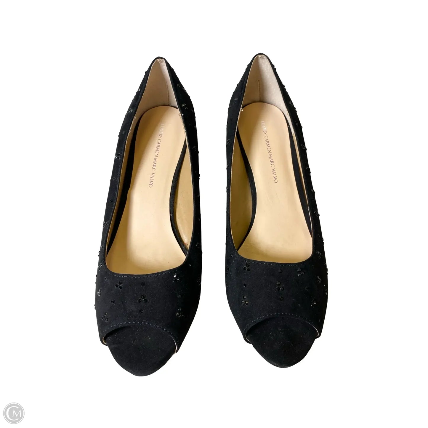 Sandals Heels Stiletto By Luxe In Black, Size: 10