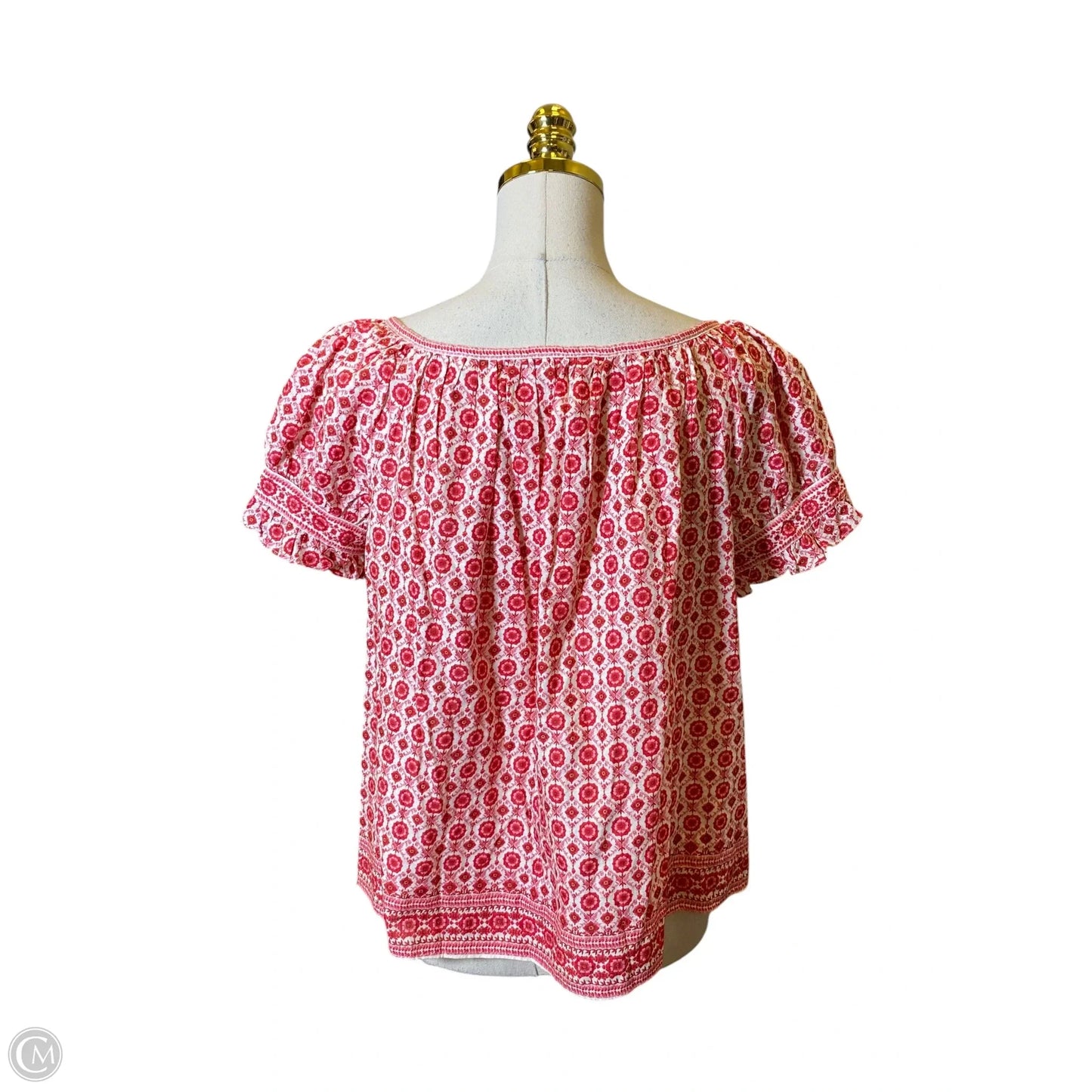 Blouse Short Sleeve By Max Studio In Pink, Size: Xs