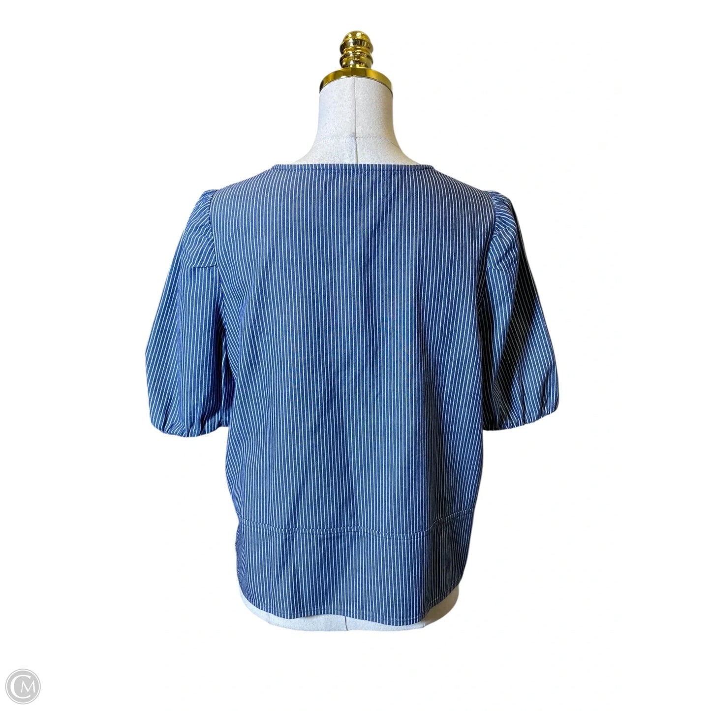 Blouse 3/4 Sleeve By Loft In Blue, Size: S