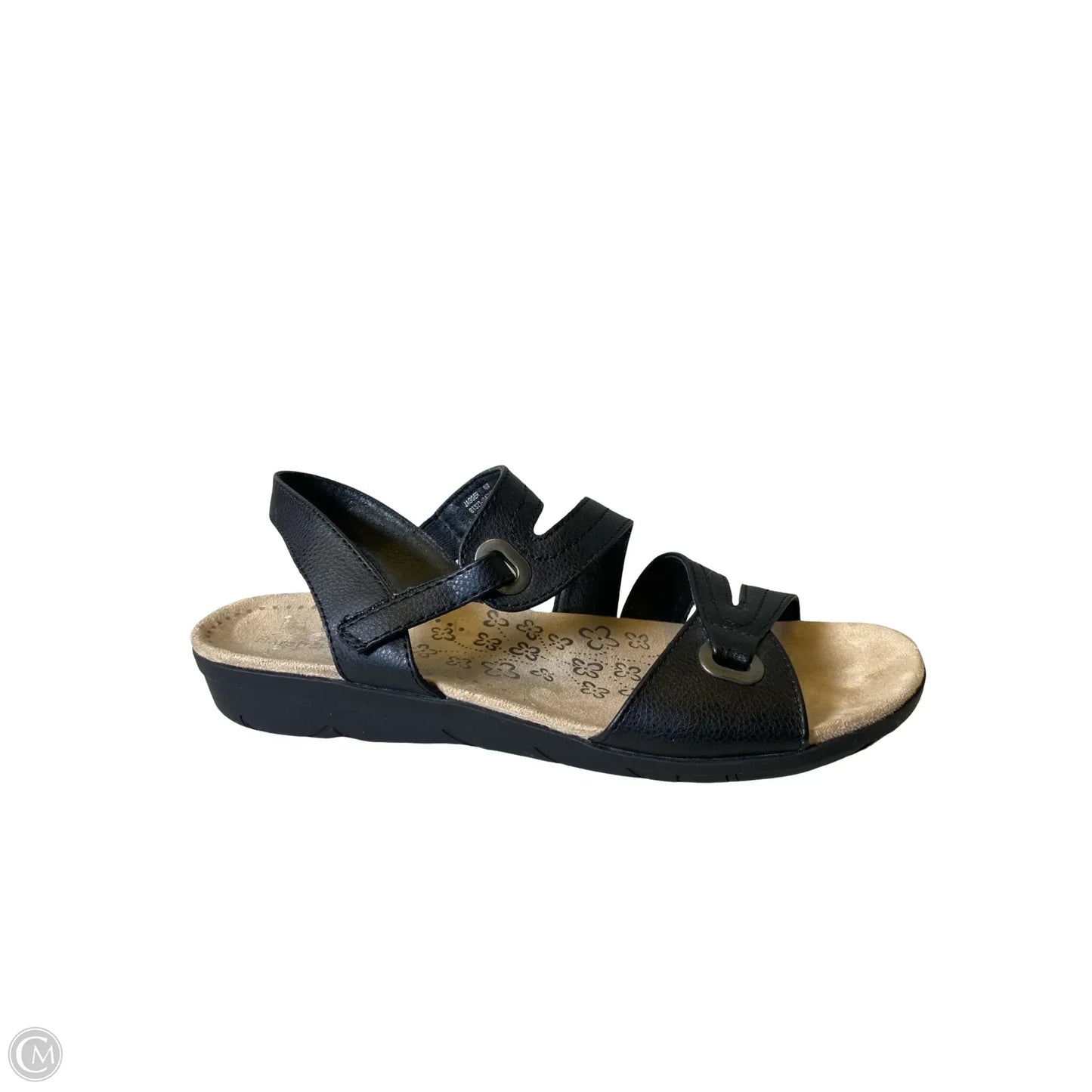 Sandals Heels Wedge By Bare Traps In Black & Cream, Size: 10