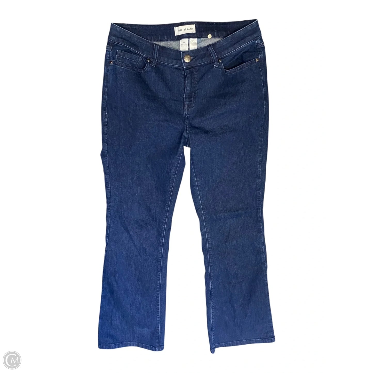 Jeans Flared By Lane Bryant In Blue Denim, Size: 12