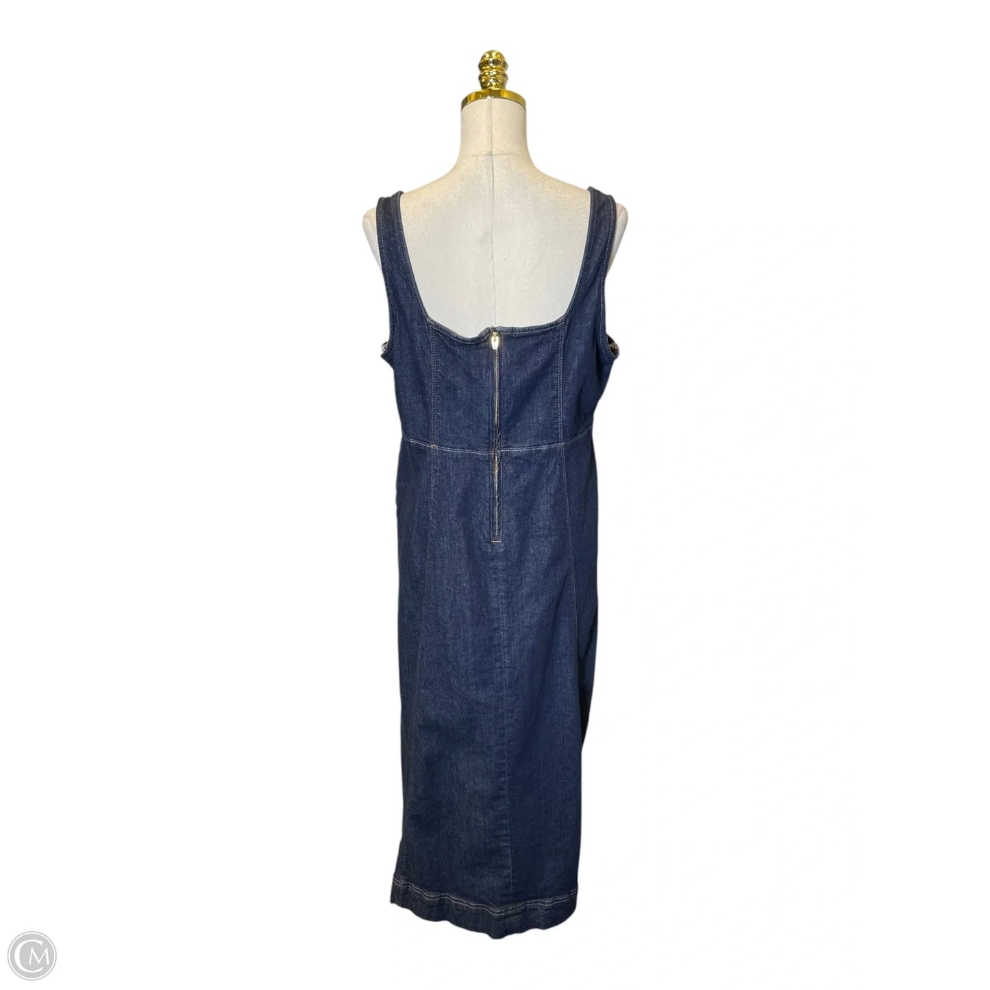 Dress Casual Maxi By Old Navy In Blue Denim, Size: L