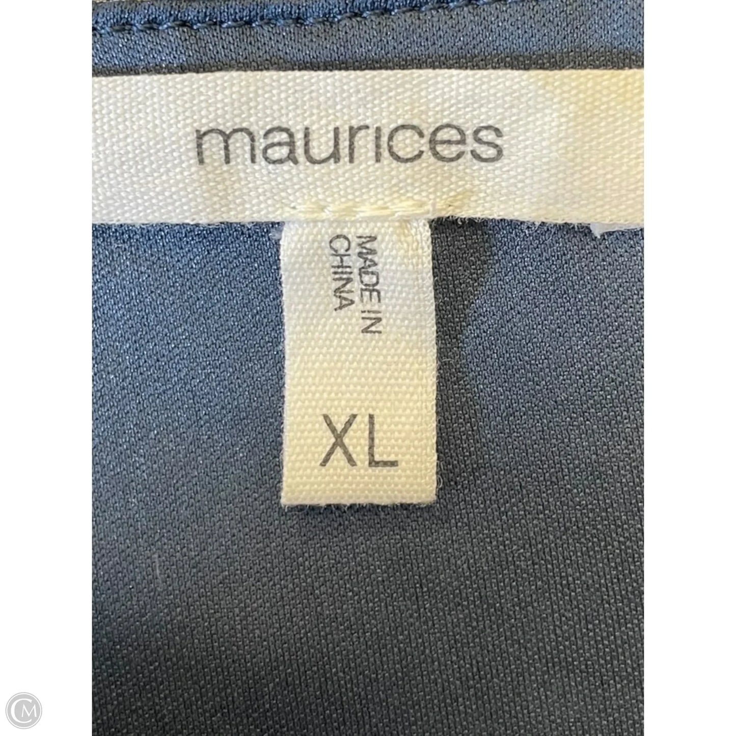 Dress Casual Midi By Maurices In Blue & White, Size: Xl