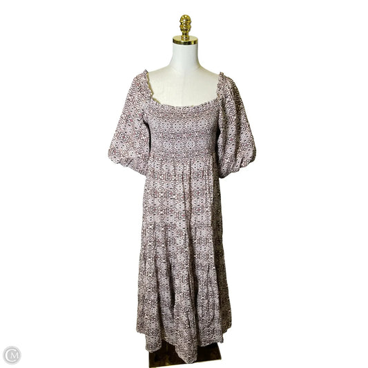 Dress Casual Maxi By Clothes Mentor In Brown, Size: Xs