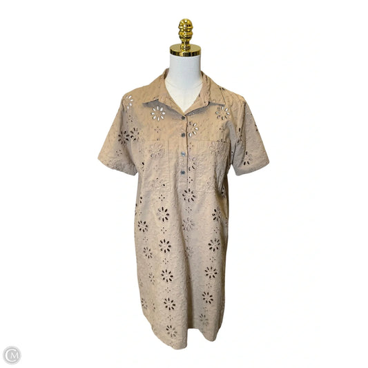 Dress Casual Midi By Loft In Brown, Size: S