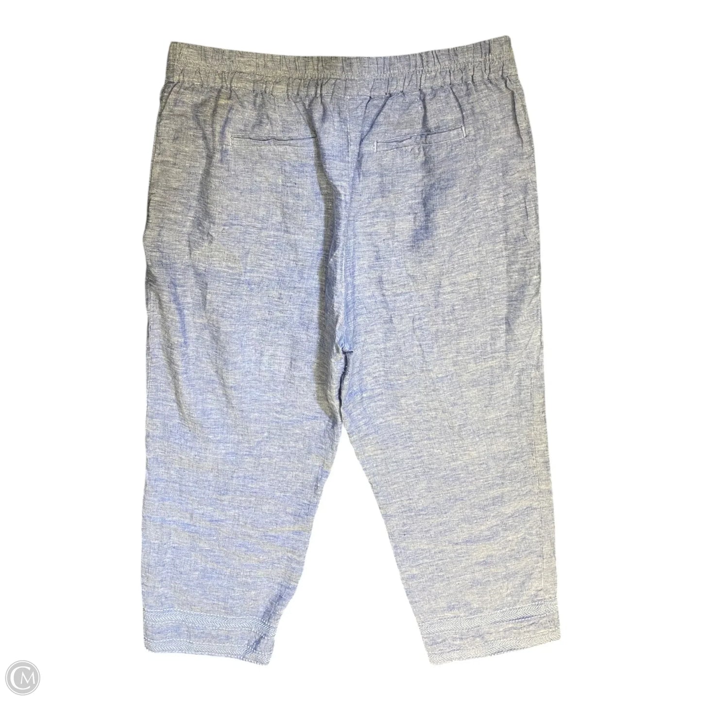 Pants Linen By Chicos In Blue, Size: 14
