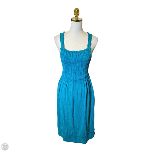 Dress Casual Maxi By Anthropologie In Teal, Size: S