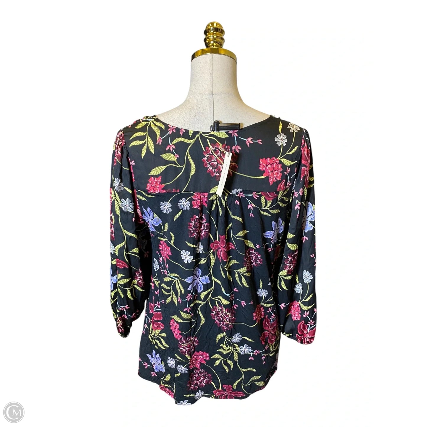 Blouse Long Sleeve By Dolan Left Coast In Floral Print, Size: M
