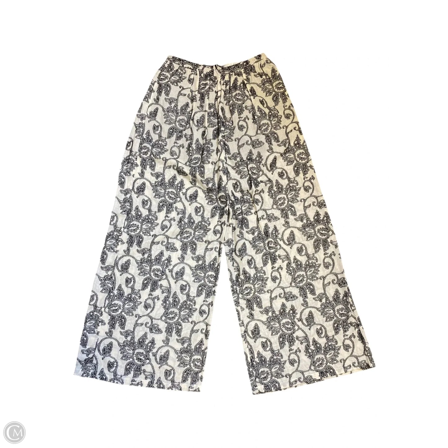 Pants Wide Leg By Clothes Mentor In Black & Cream, Size: 6