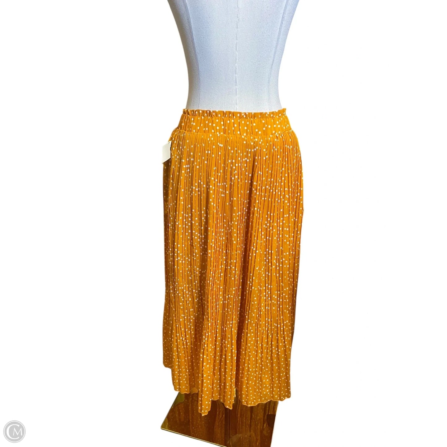 Skirt Maxi By Exlura In Orange & White, Size: 12