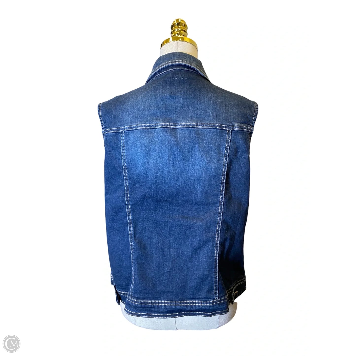 Vest Other By Westport In Blue Denim, Size: L