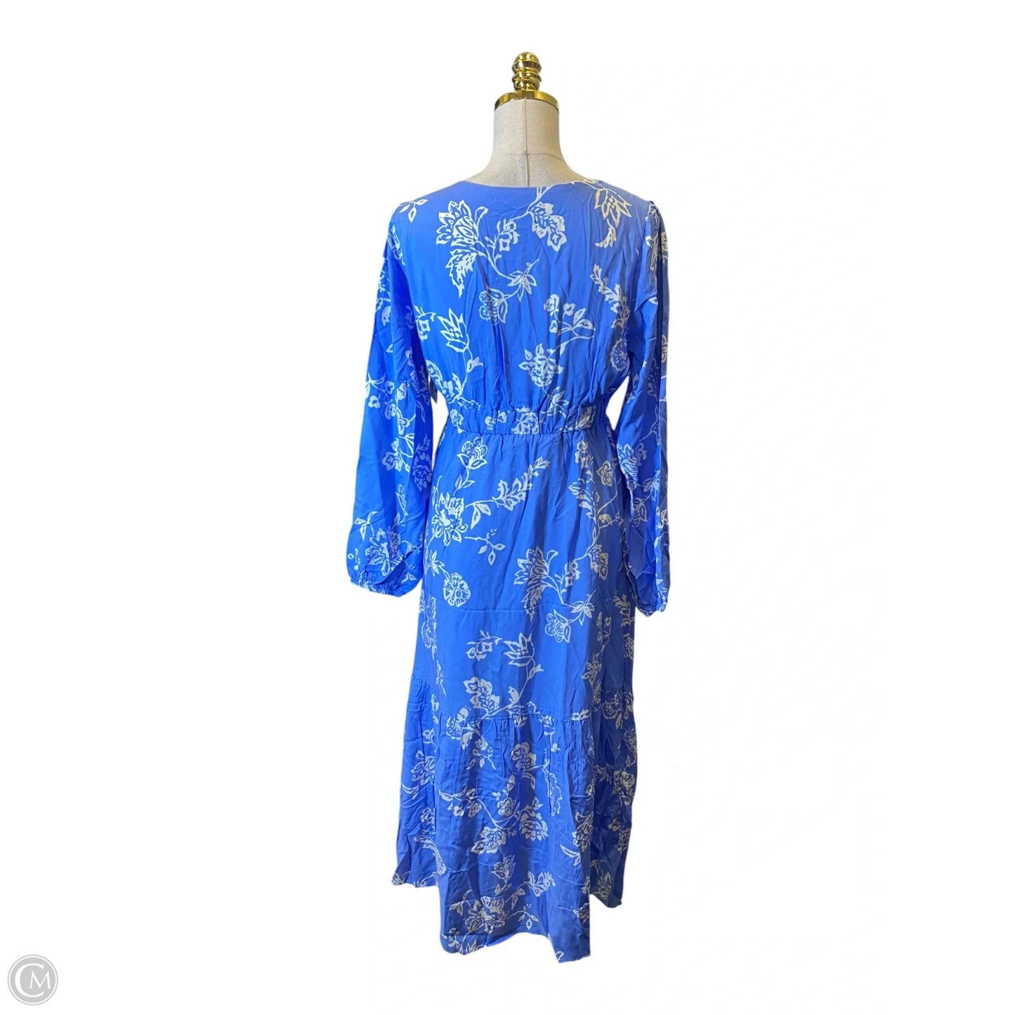 Dress Casual Maxi By Gilli In Blue & White, Size: M