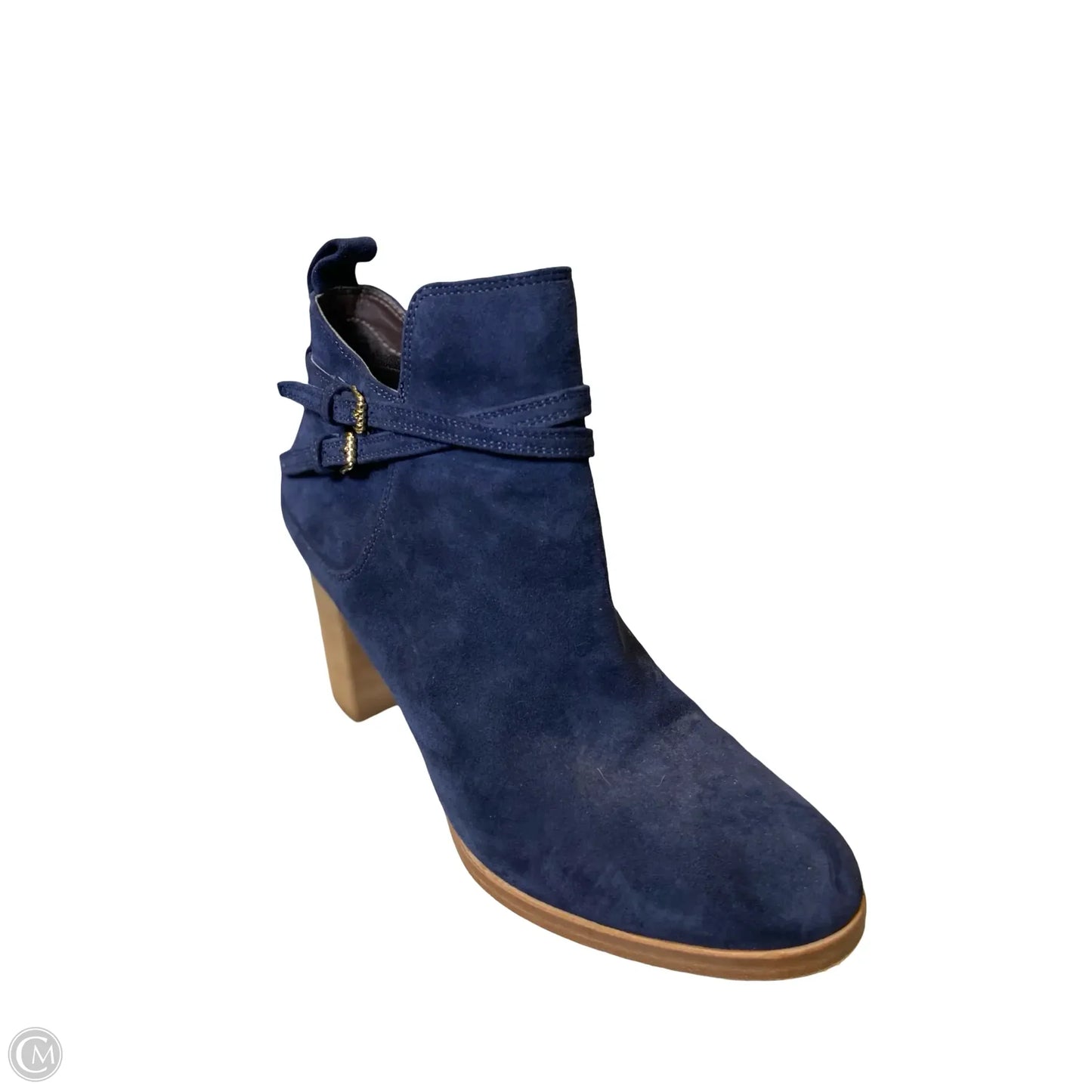 Boots Ankle Heels By Cole-haan In Navy, Size: 8.5