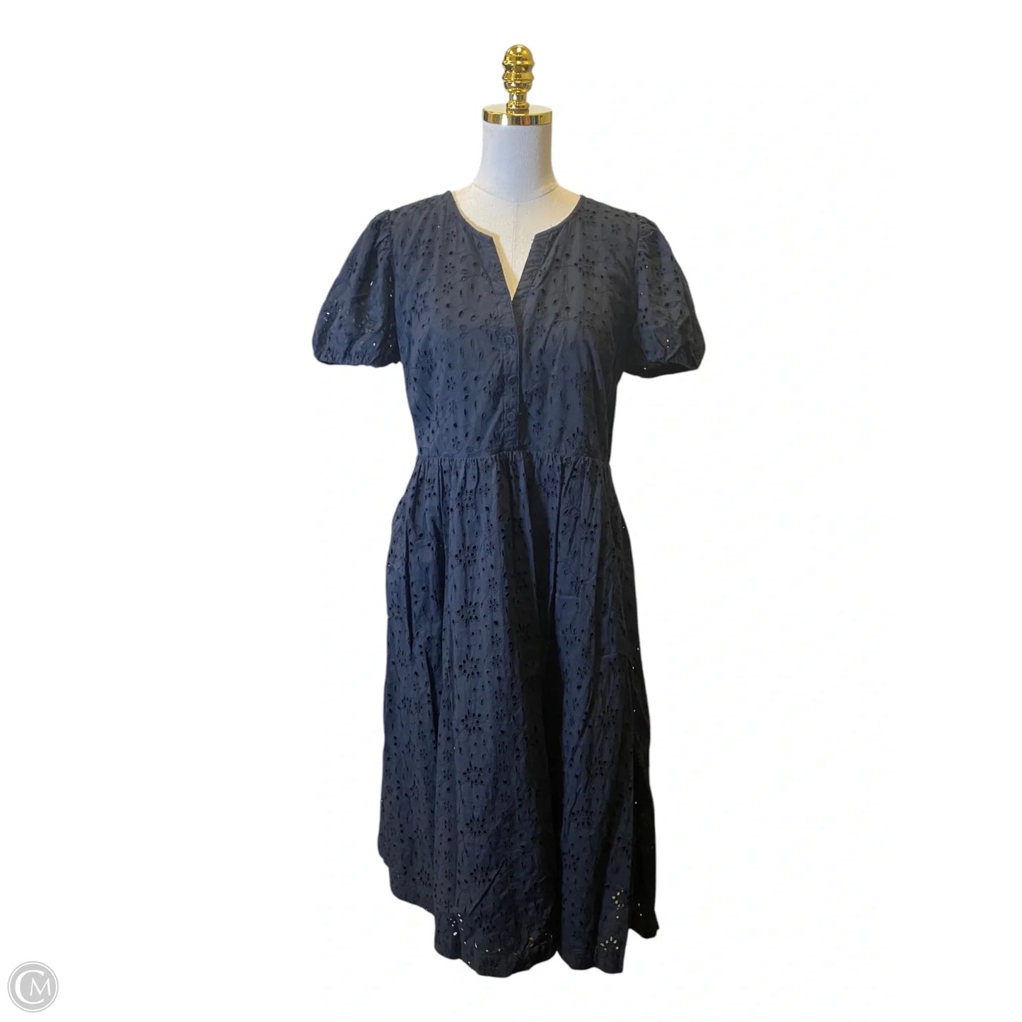 Dress Casual Maxi By J. Crew In Black, Size: L
