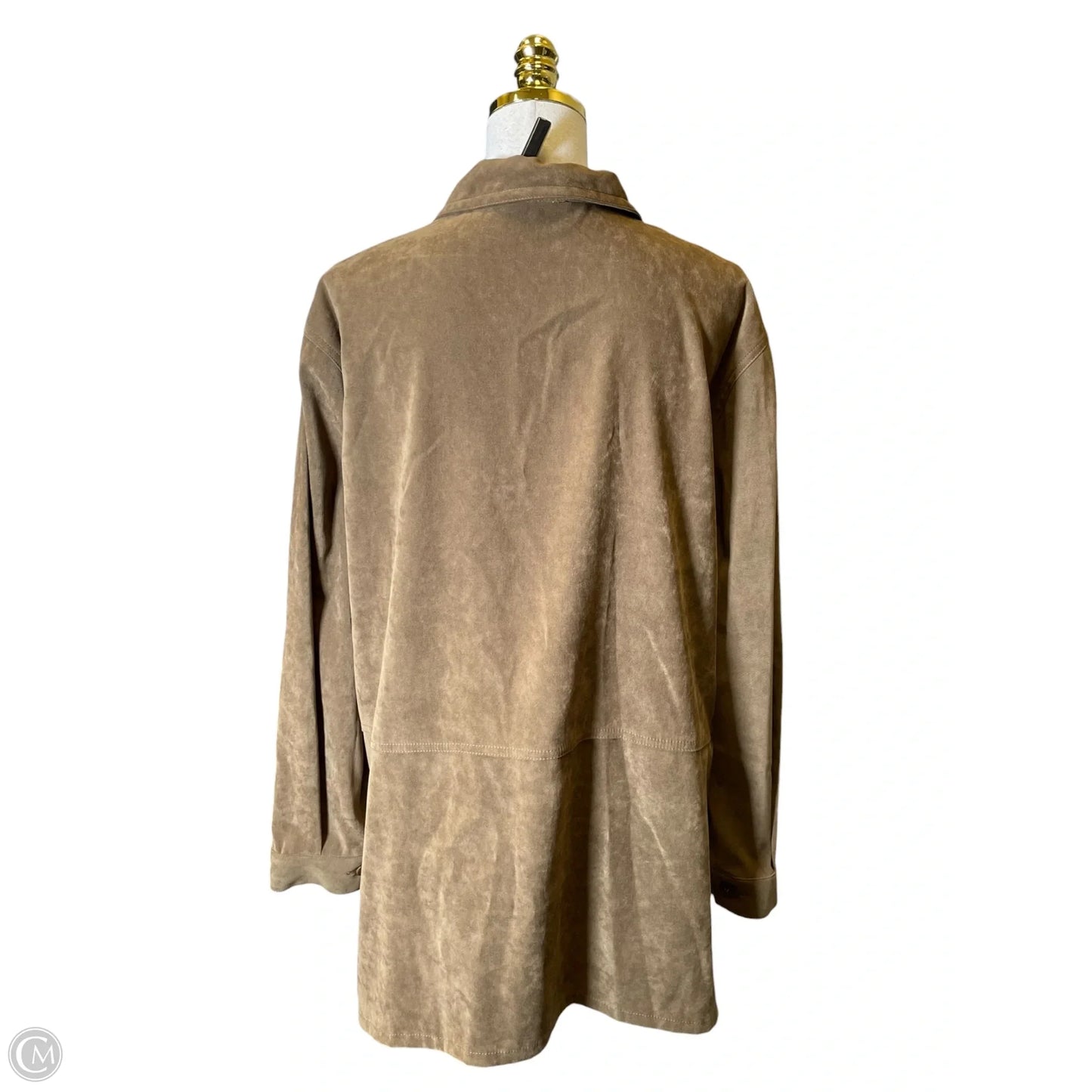 Jacket Shirt By R And K Originals In Brown, Size: 16