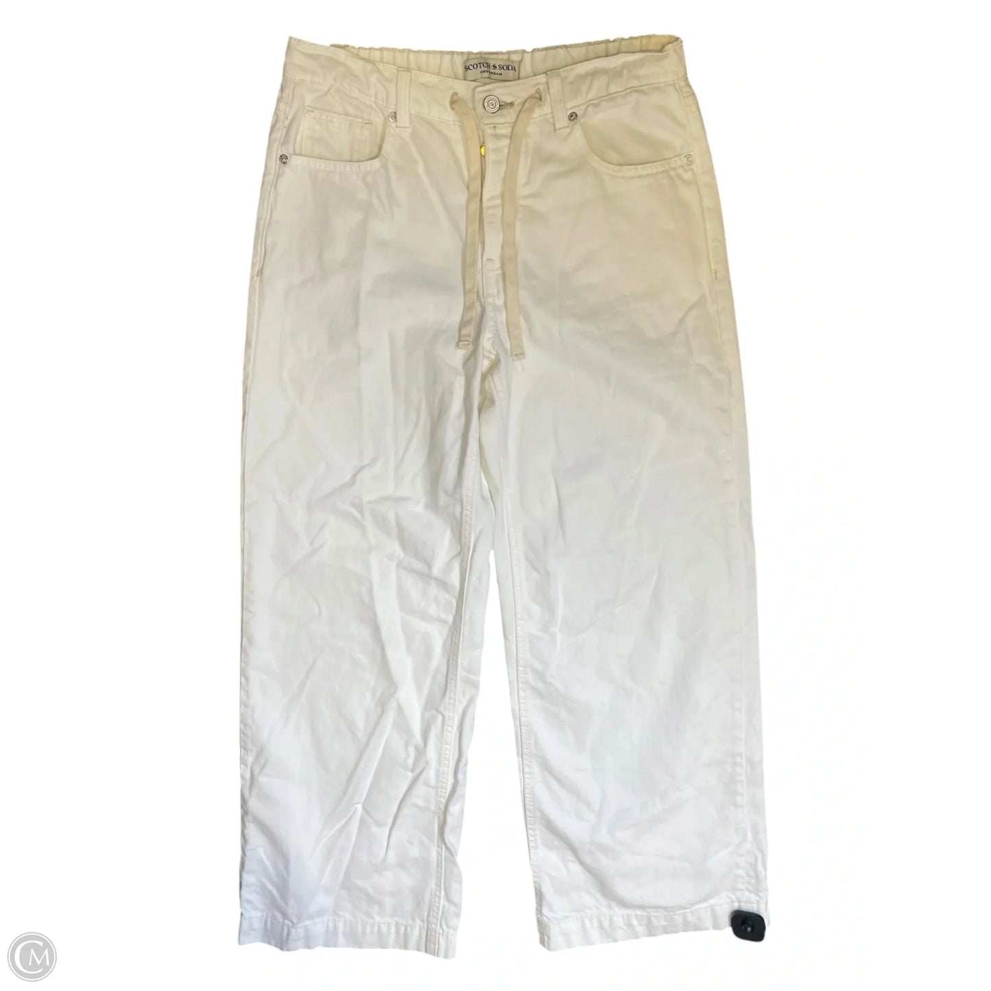 Jeans Wide Leg By Scotch & Soda In White Denim, Size: 6