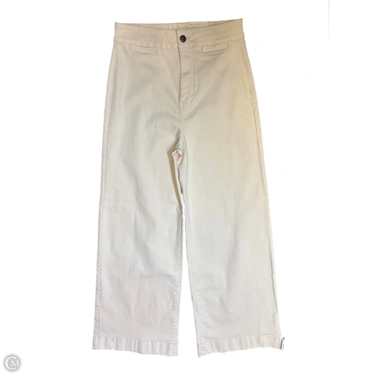 Jeans Wide Leg By Lc Lauren Conrad In Cream Denim, Size: 10