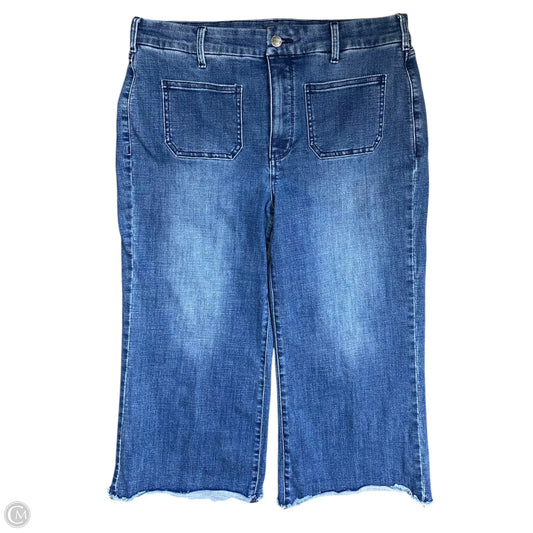 Jeans Wide Leg By Nydj In Blue Denim, Size: 12