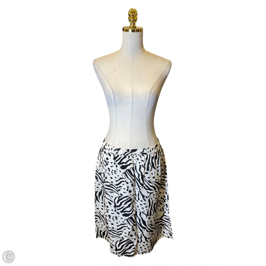 Skirt Midi By Diane Gilman In Black & White, Size: 12