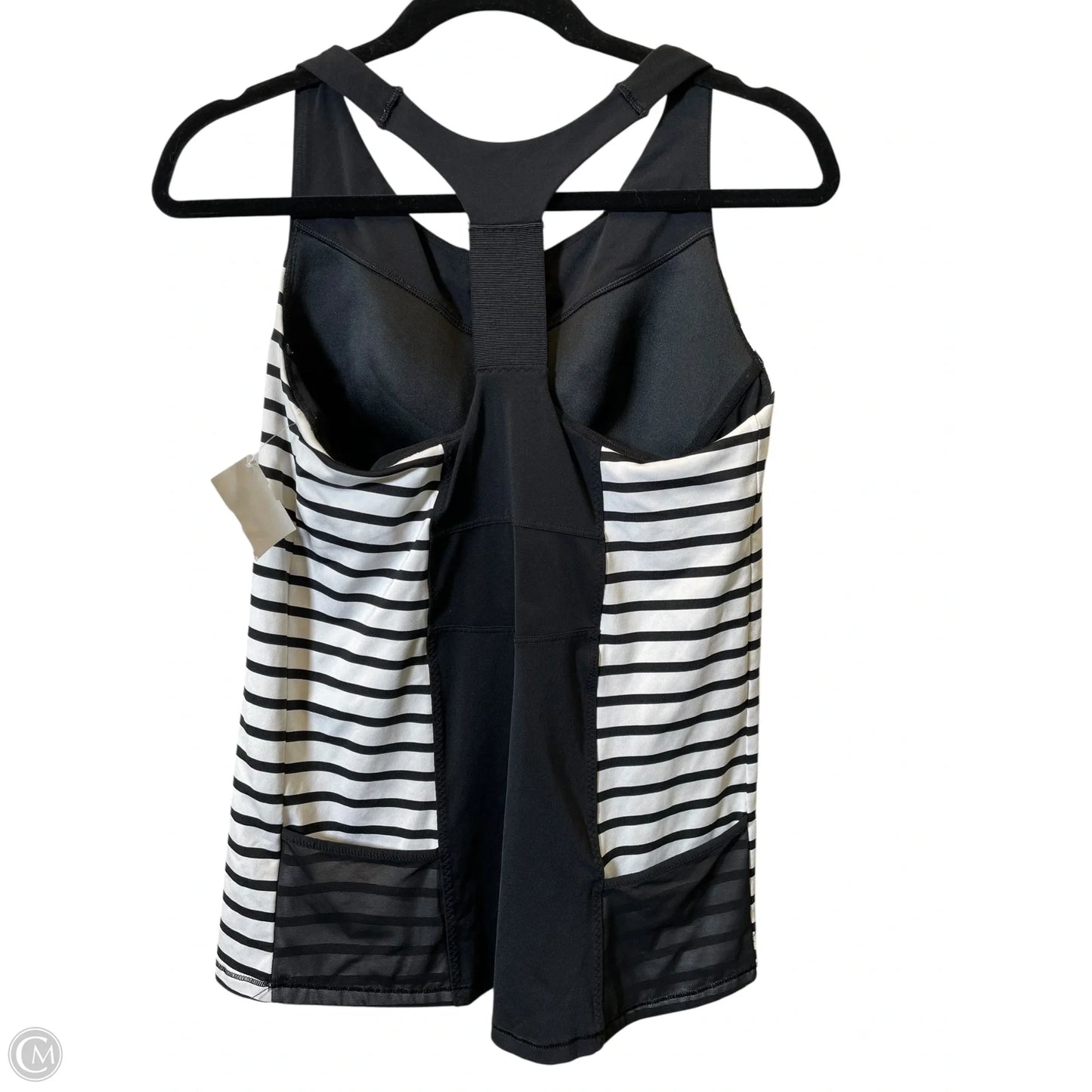 Athletic Tank Top By Athleta In Black & White, Size: M