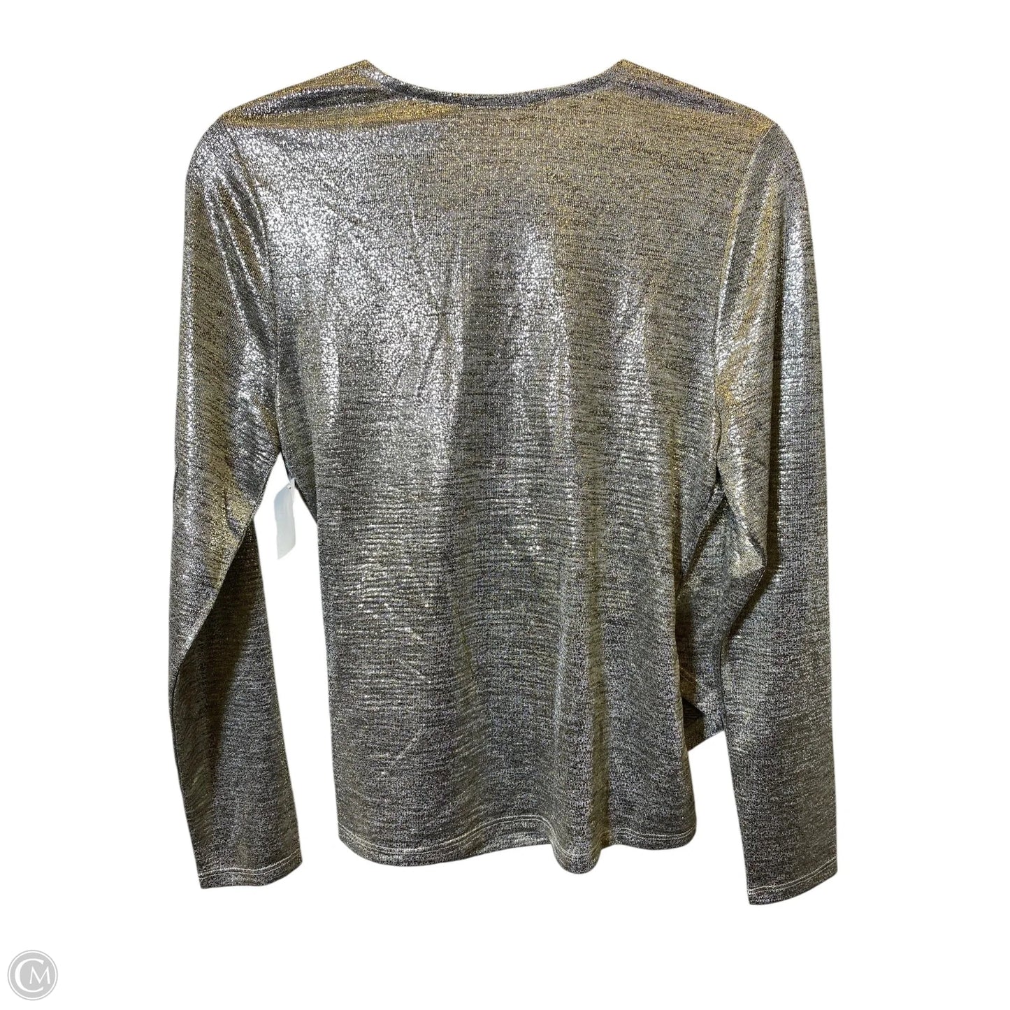 Top Long Sleeve By Soft Surroundings In Gold & Grey, Size: S