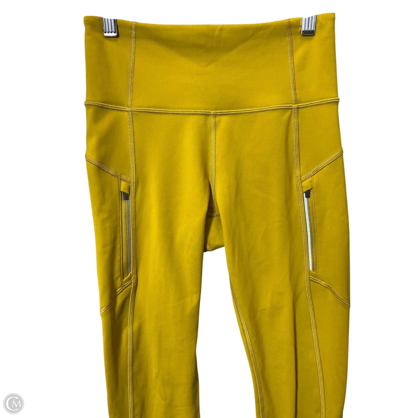 Athletic Leggings By Athleta In Yellow, Size: Xs