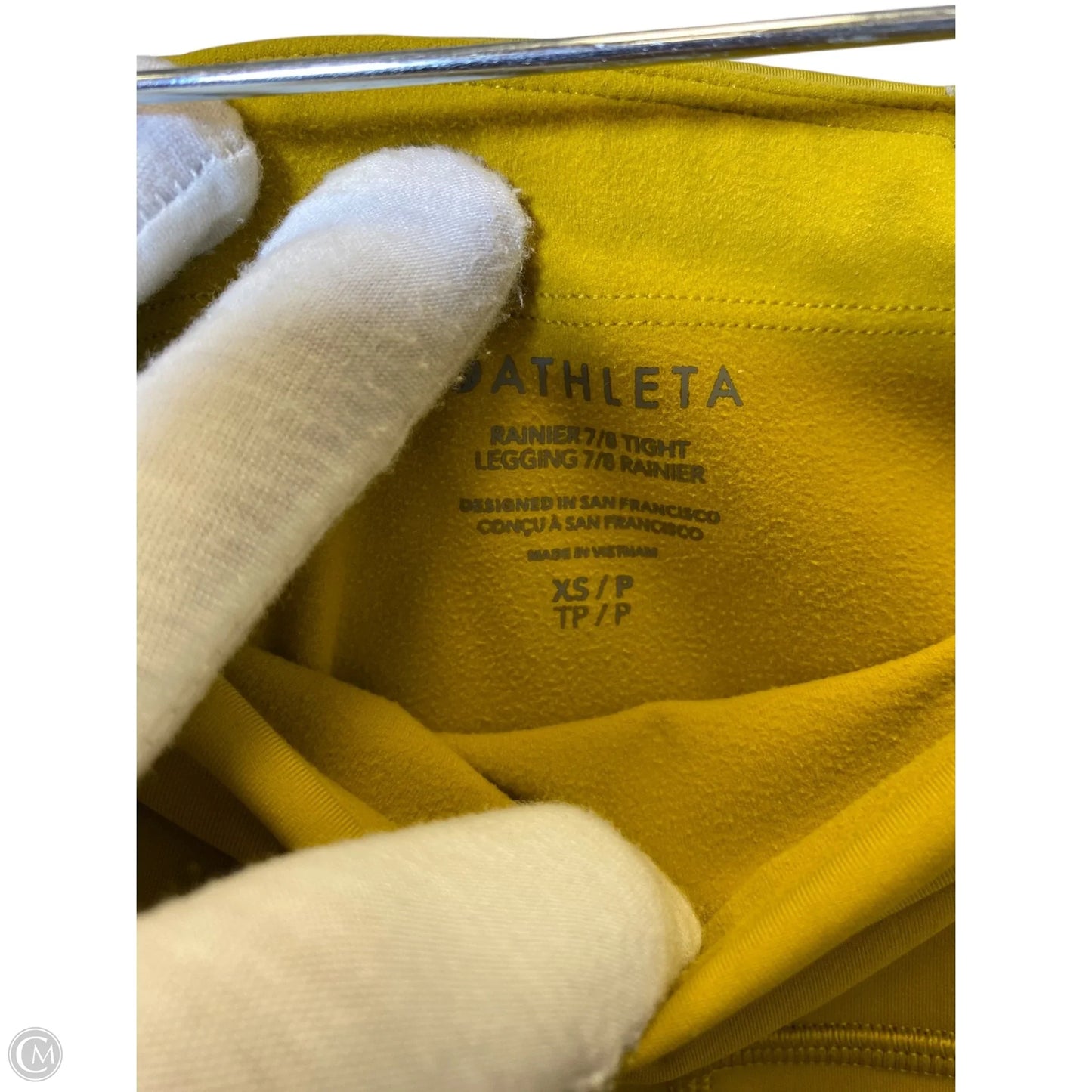 Athletic Leggings By Athleta In Yellow, Size: Xs