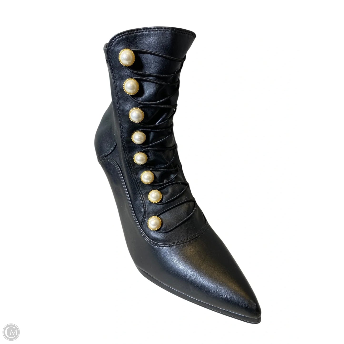 Boots Ankle Heels By Clothes Mentor In Black, Size: 11