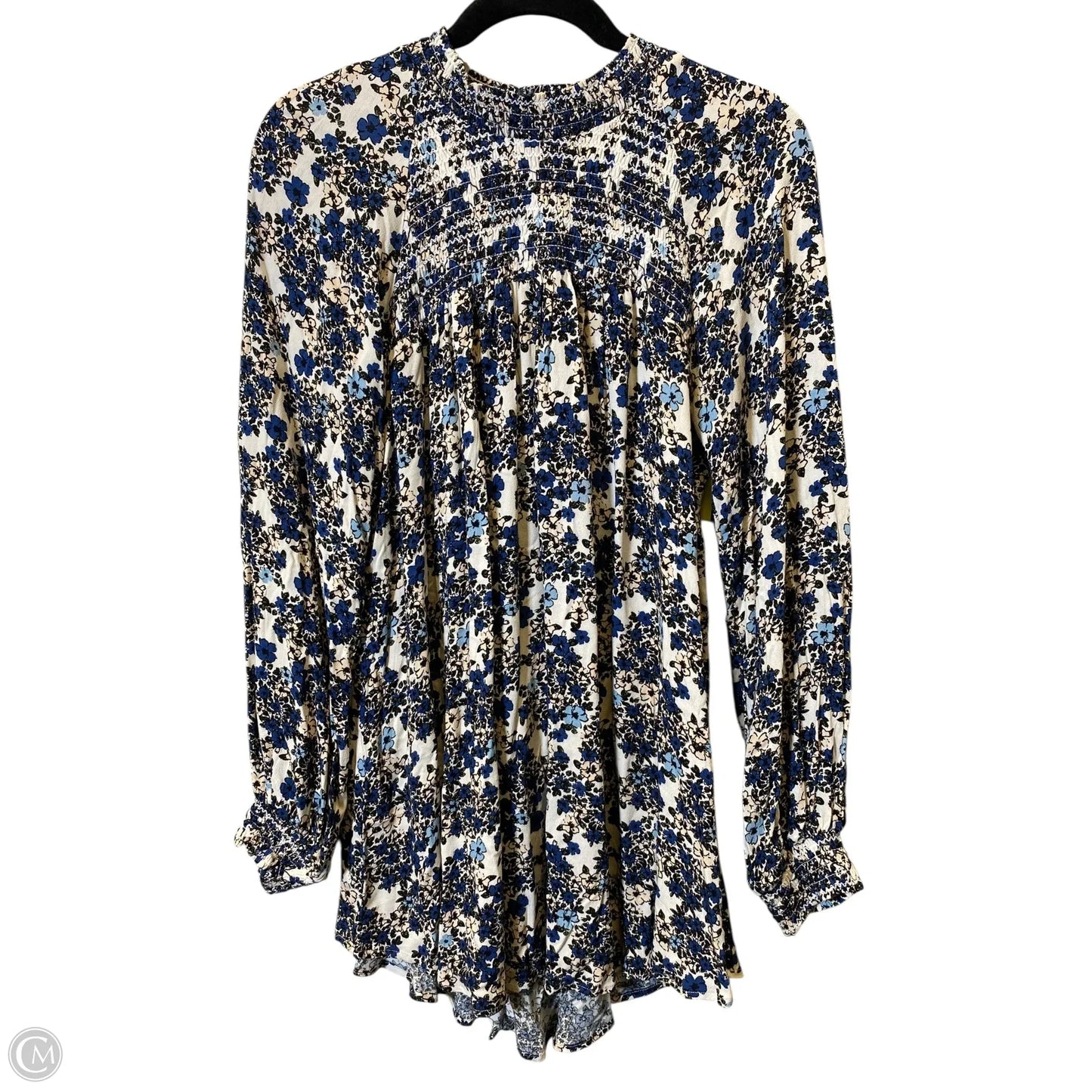 Top Long Sleeve By Free People In Floral Print, Size: S