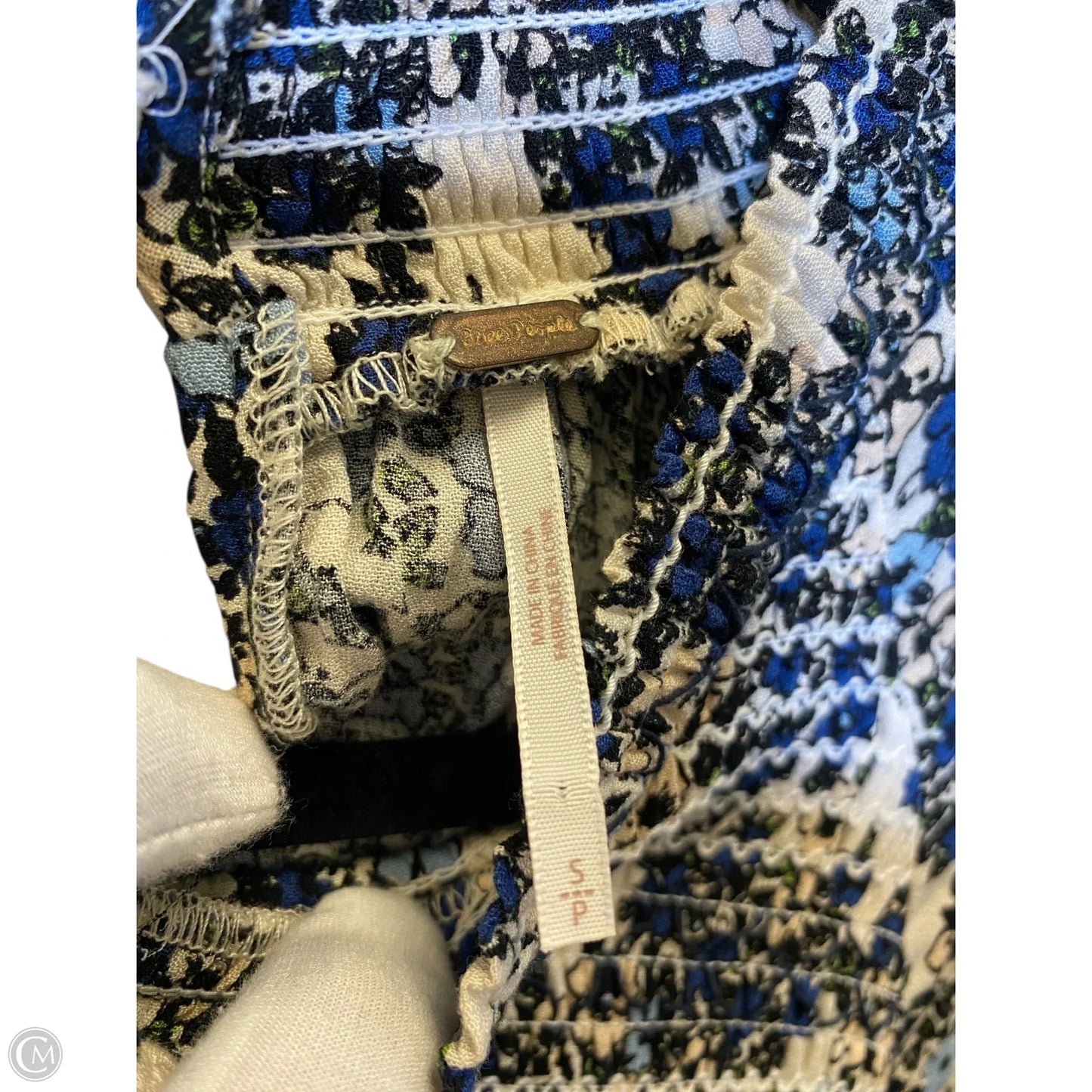 Top Long Sleeve By Free People In Floral Print, Size: S