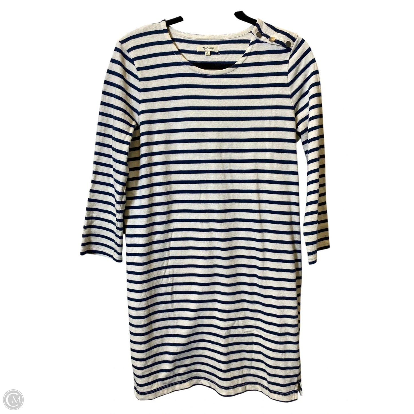 Dress Sweater By Madewell In Striped Pattern, Size: M