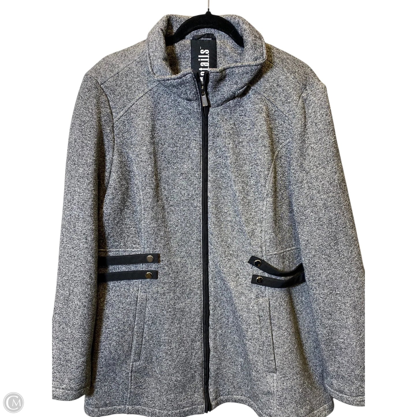 Coat Other By Clothes Mentor In Black & Grey, Size: Xl