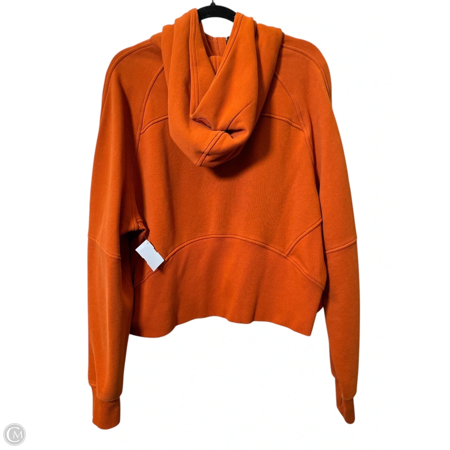 Athletic Sweatshirt Hoodie By Lululemon In Orange, Size: XL
