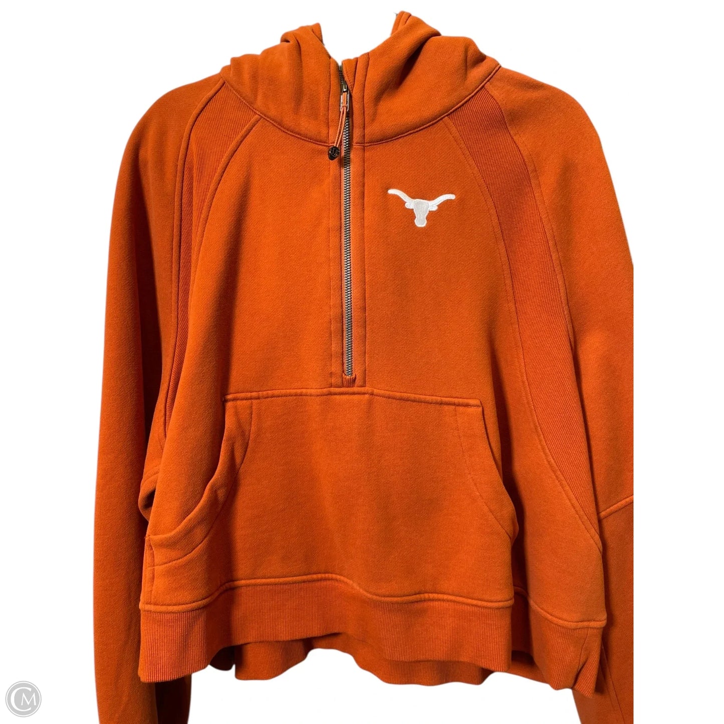 Athletic Sweatshirt Hoodie By Lululemon In Orange, Size: XL
