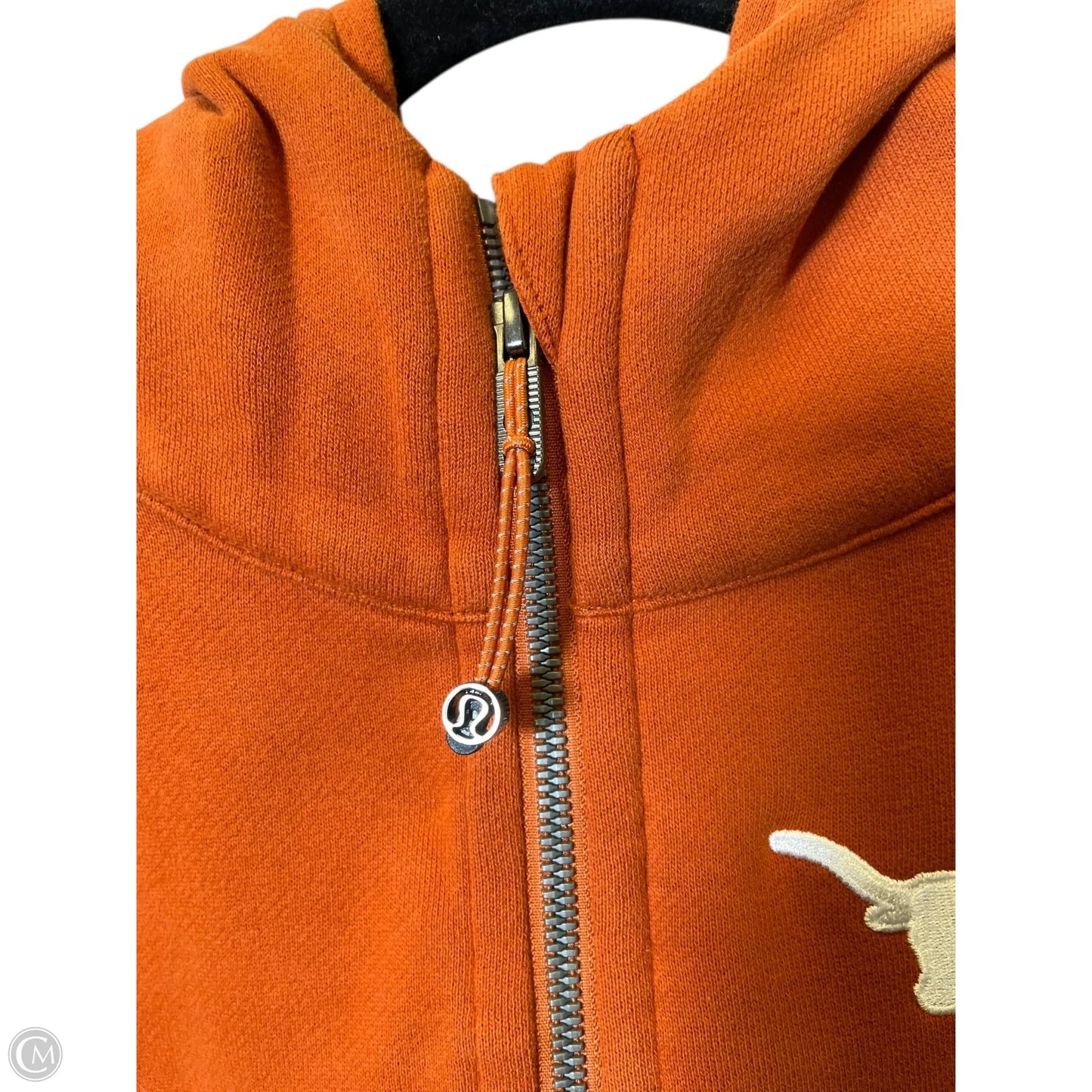 Athletic Sweatshirt Hoodie By Lululemon In Orange, Size: XL