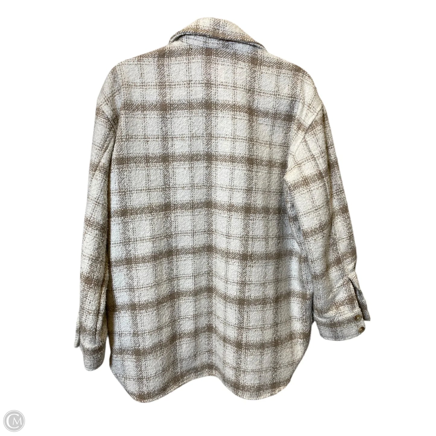 Jacket Other By H&m In Brown & Cream, Size: S