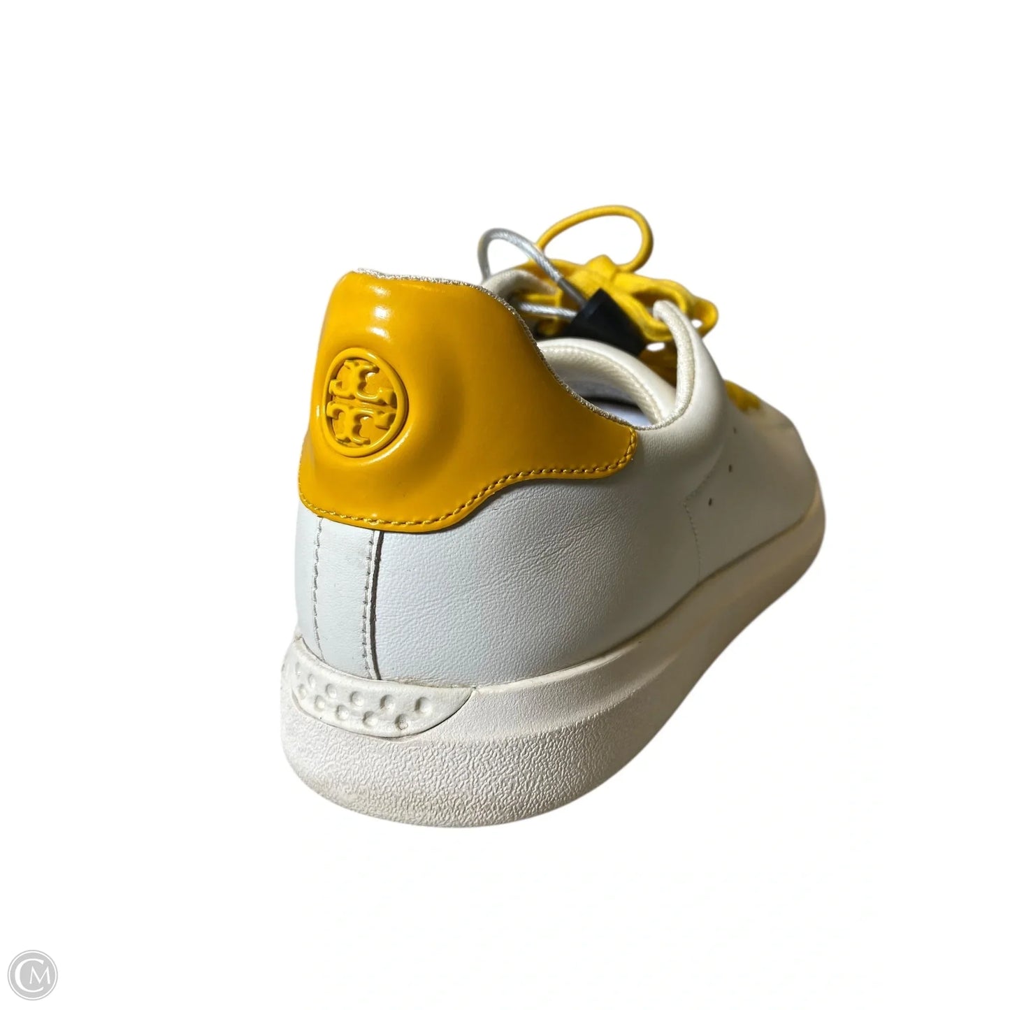 Shoes Designer By Tory Burch In White & Yellow, Size: 10