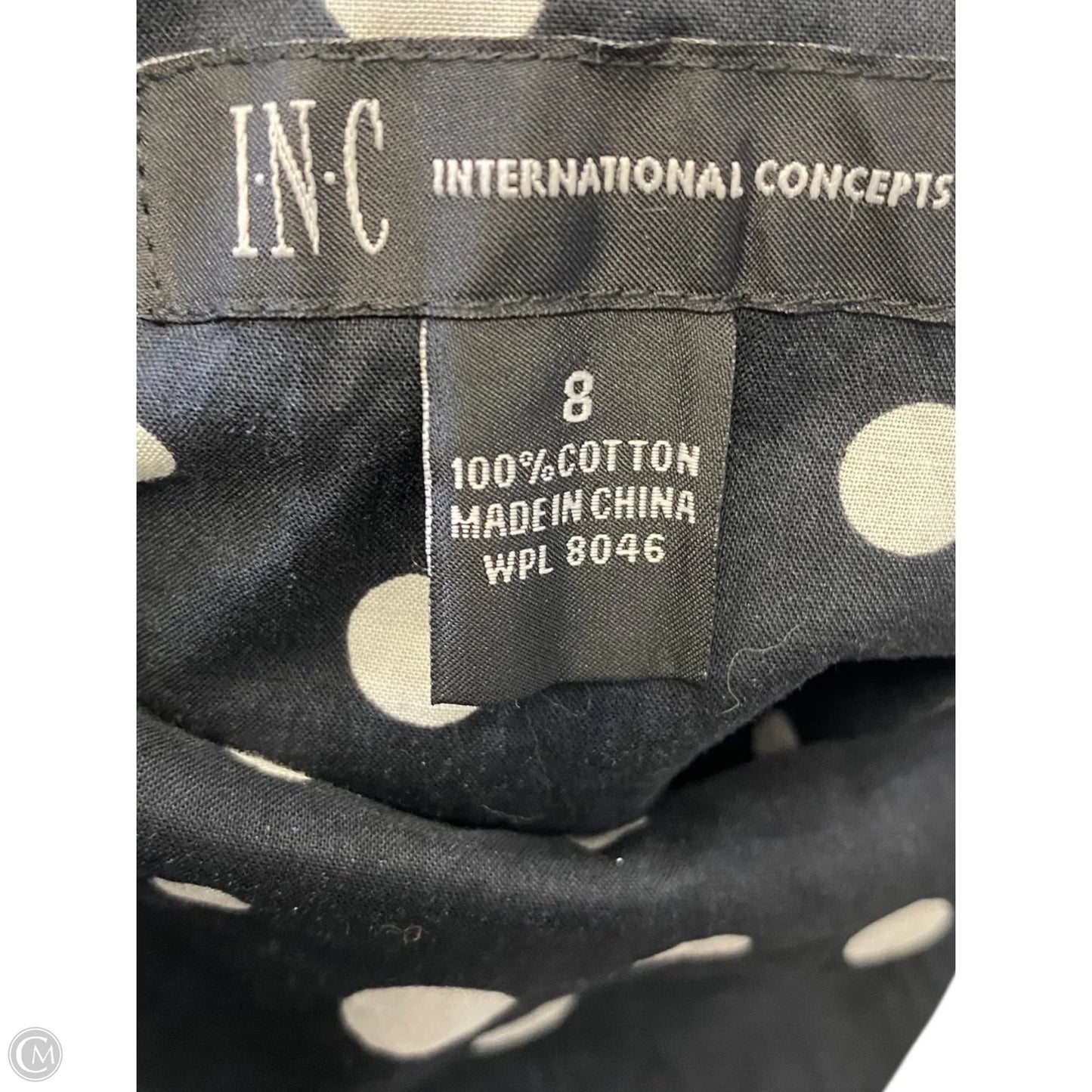 Skirt Midi By Inc In Polkadot Pattern, Size: 8