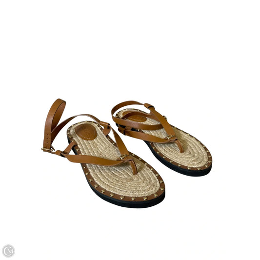 Sandals Designer By Coach In Brown & Tan, Size: 6
