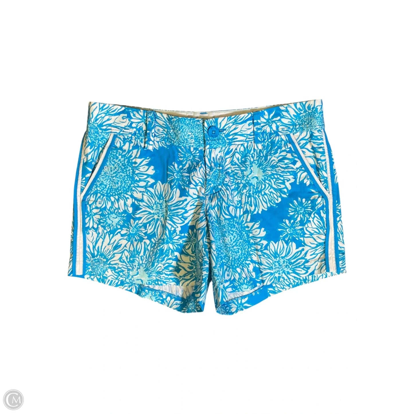 Shorts Designer By Lilly Pulitzer In Blue & White, Size: 6