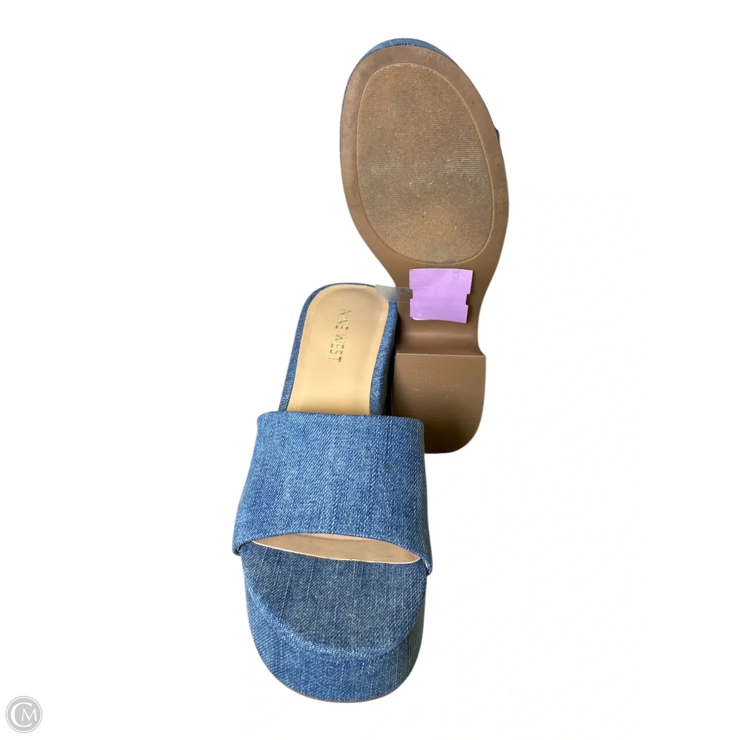 Shoes Heels Block By Nine West In Blue, Size: 7.5