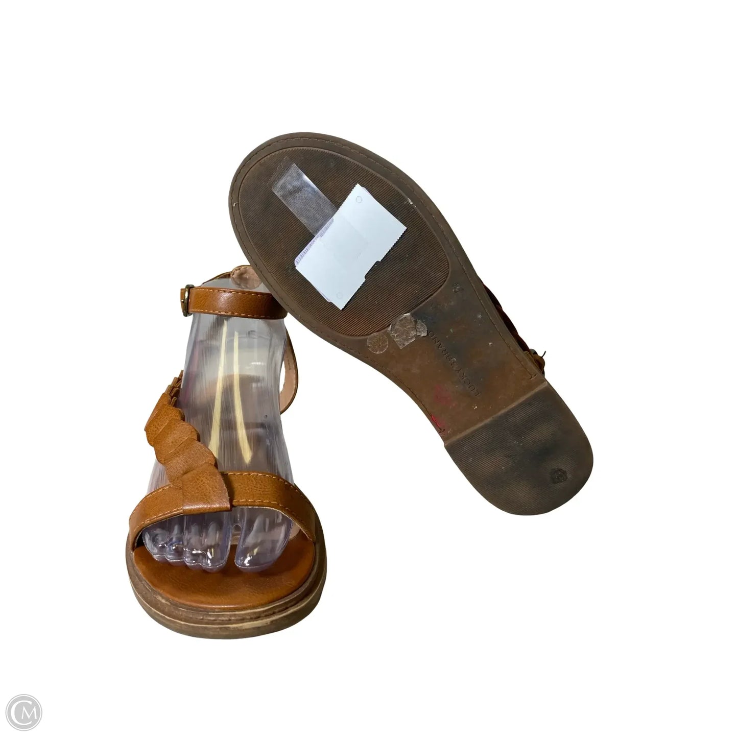Sandals Flats By Lucky Brand In Brown, Size: 7.5