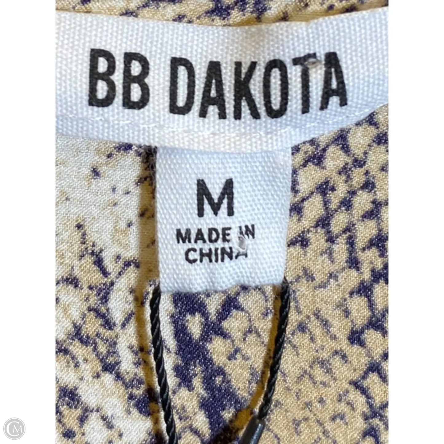 Blouse Short Sleeve By Bb Dakota In Animal Print, Size: M