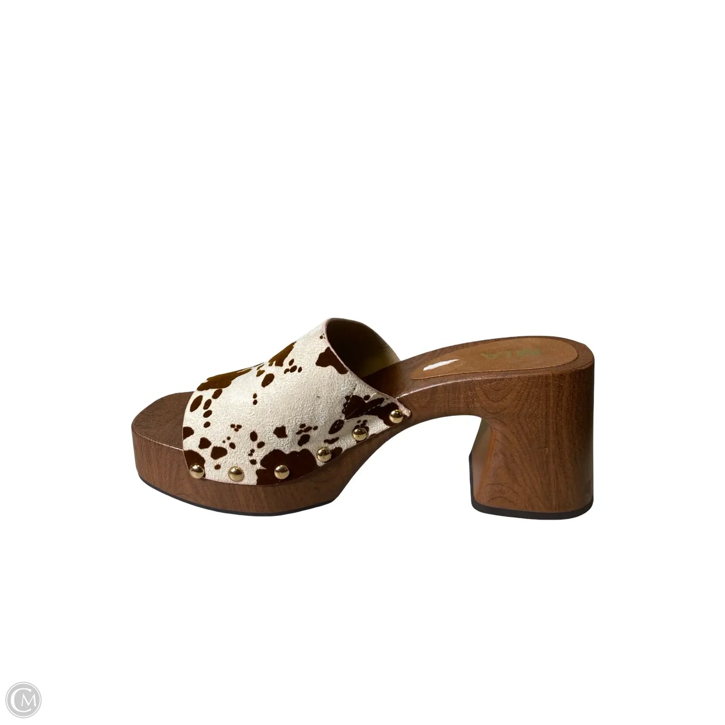 Shoes Heels Block By Mia In Animal Print, Size: 9.5