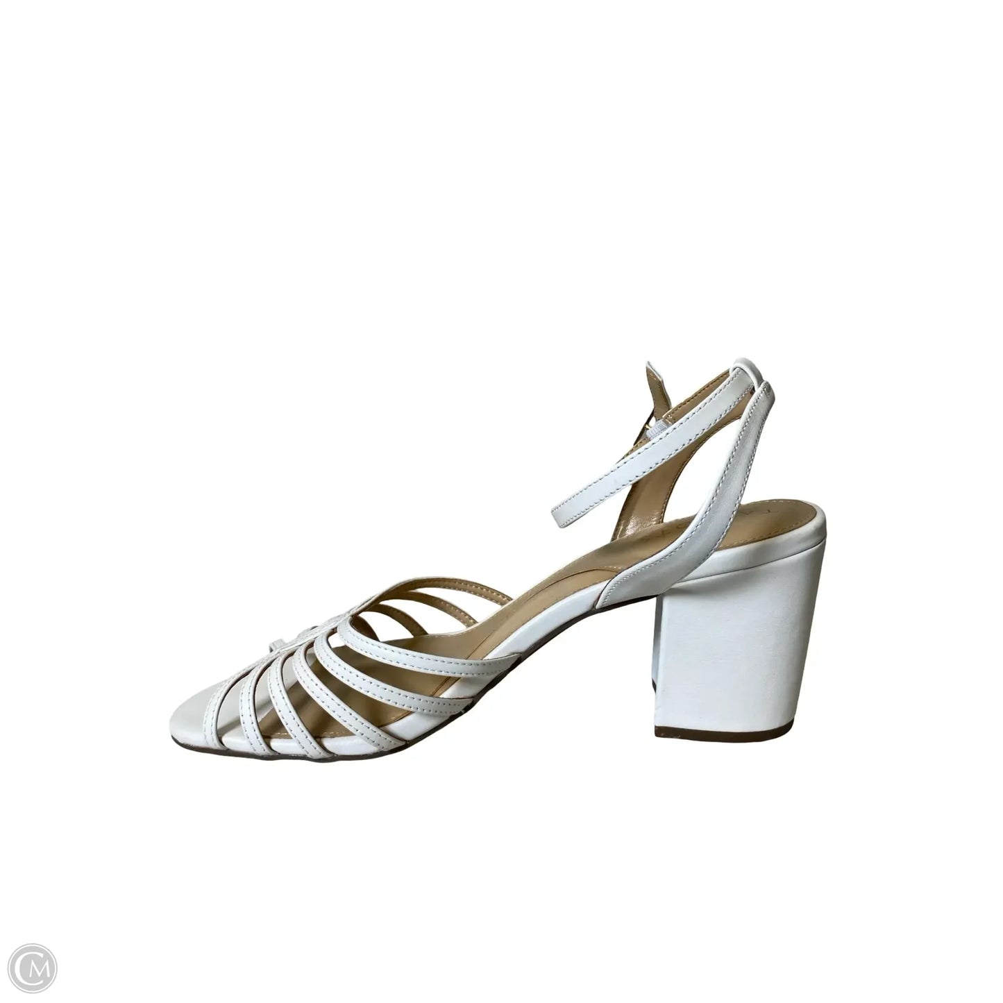 Shoes Heels Block By Talbots In White, Size: 8.5