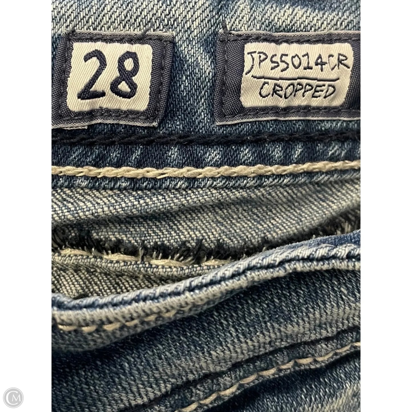 Jeans Cropped By Miss Me In Blue, Size: 6